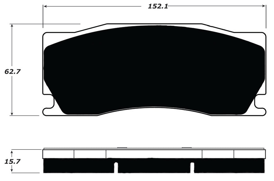 Porterfield Brake Pads for 2010 JAGUAR XKR w/Alcon Brake Pkg.