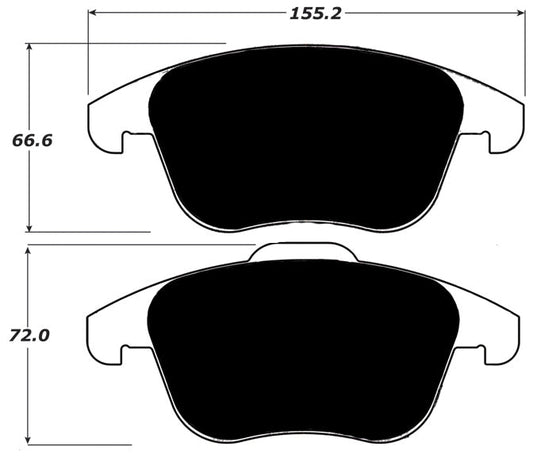 Porterfield Brake Pads for 2011 VOLKSWAGEN TIGUAN