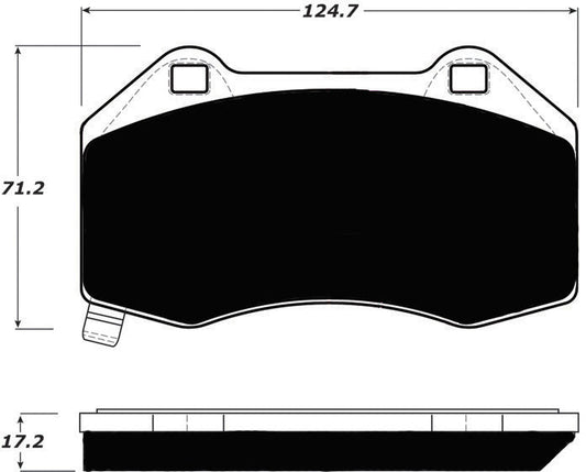 Porterfield Brake Pads for 2007 CHEVROLET COBALT  SS Brembo Front Calipers