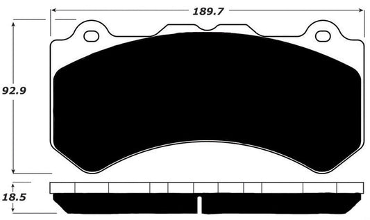 Porterfield Brake Pads for 2012 NISSAN GTR