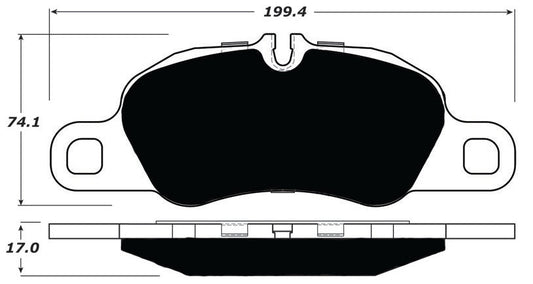 Porterfield Brake Pads for 2011 PORSCHE 911 Carrera 2 Type 997 Iron Discs