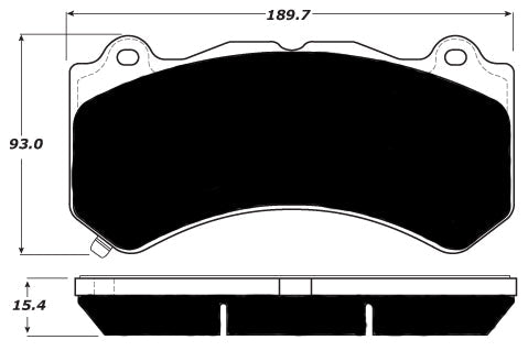 Porterfield Brake Pads for 2016 CHEVROLET CORVETTE Z06