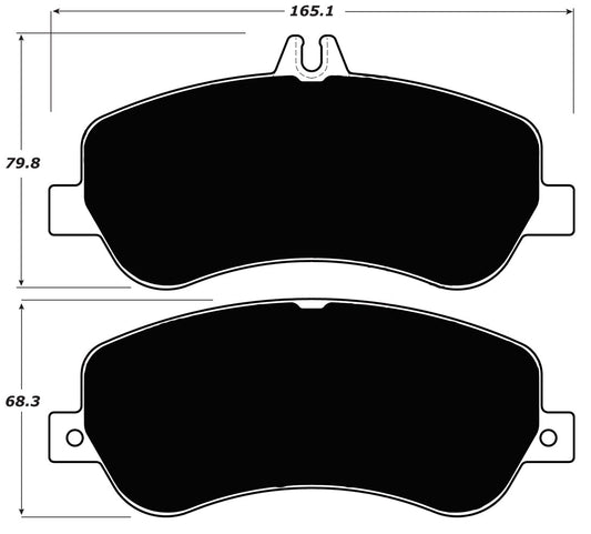 Porterfield Brake Pads for 2012 MERCEDES-BENZ GLK350