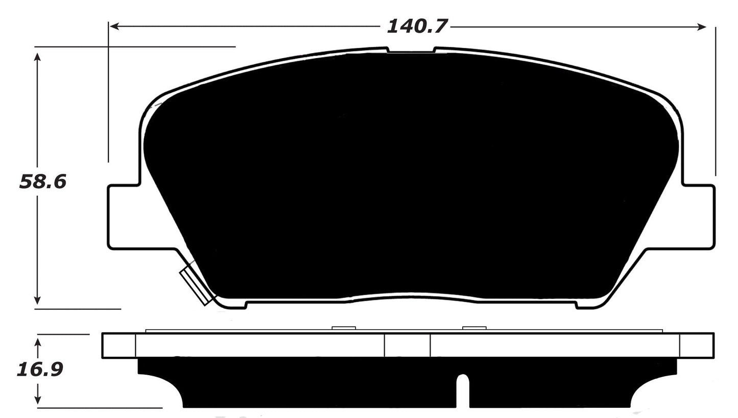 Porterfield Brake Pads for 2013 HYUNDAI GENESIS COUPE