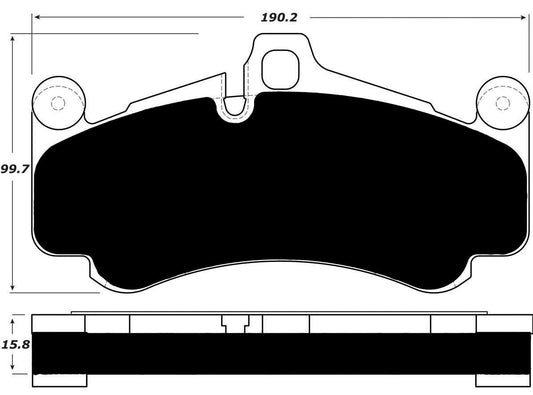 Porterfield Brake Pads for 2011 PORSCHE 911 GT3 w/Iron Discs