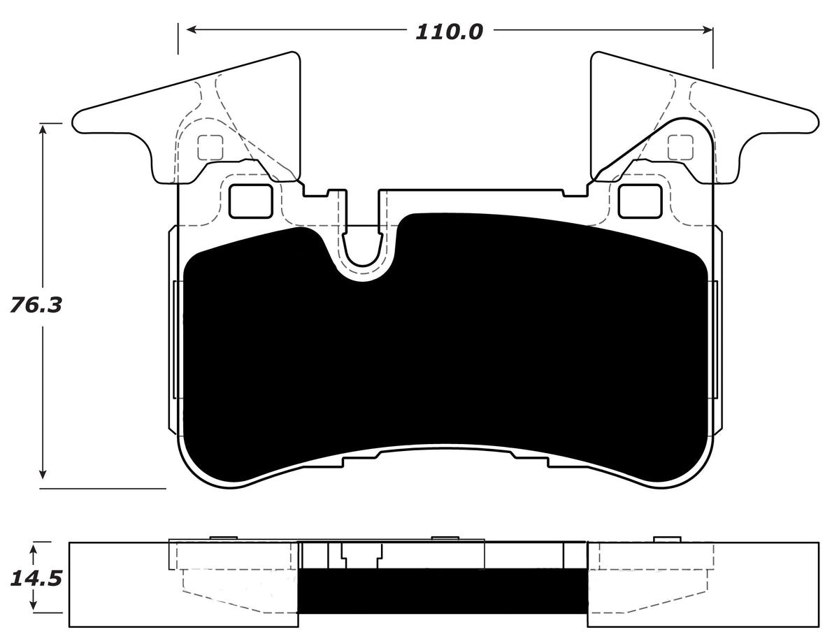 Porterfield Brake Pads for 2012 MERCEDES-BENZ CLS63 AMG - w/Iron Discs