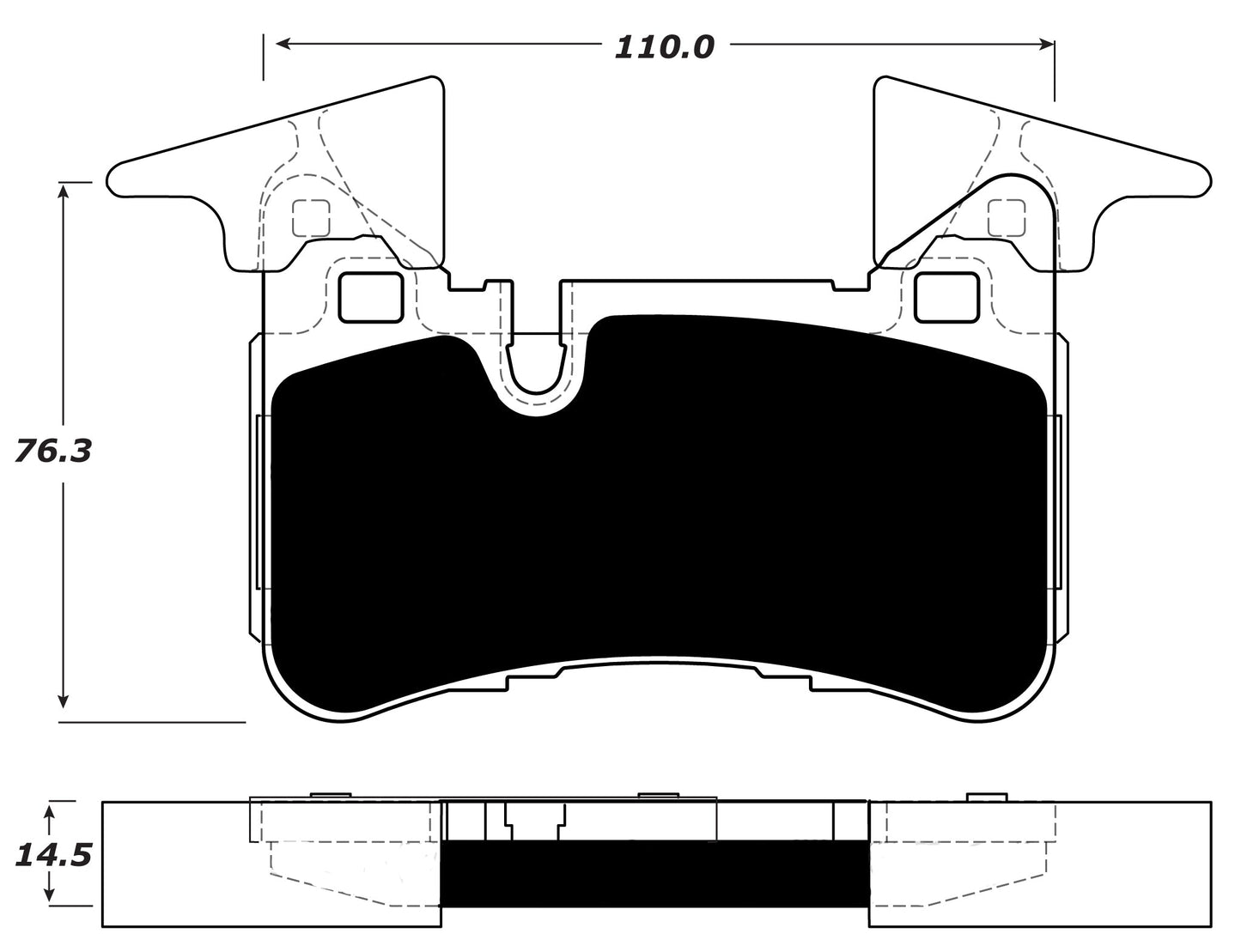 Porterfield Brake Pads for 2014 MERCEDES-BENZ C63 AMG