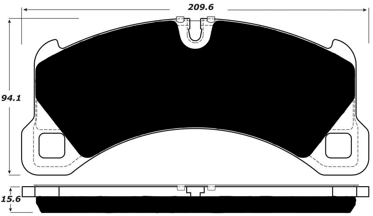 Porterfield Brake Pads for 2017 PORSCHE CAYENNE w/350mm Front Rotor
