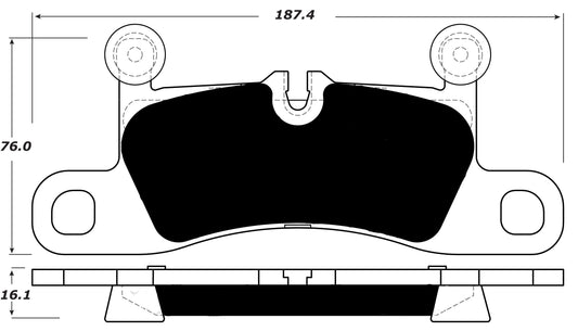 Porterfield Brake Pads for 2011 PORSCHE CAYENNE w/390mm Front Rotor