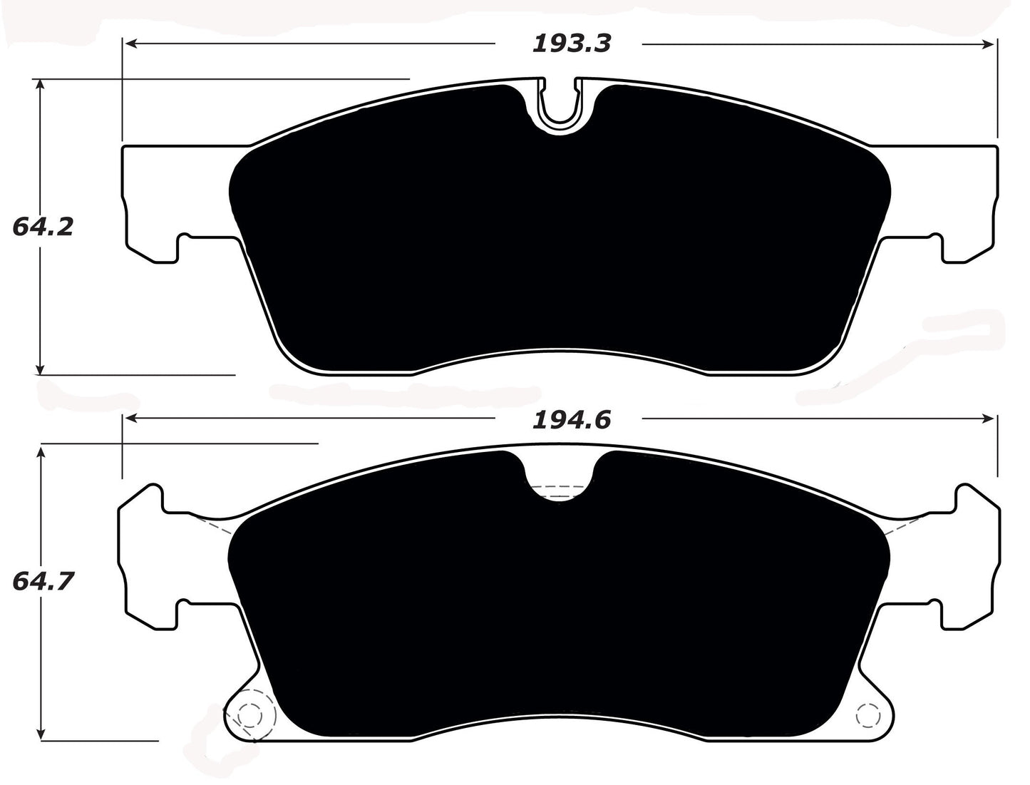 Porterfield Brake Pads for 2013 DODGE DURANGO