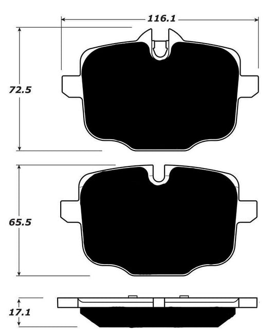 Porterfield Brake Pads for 2016 BMW 645Ci-M sport pkg