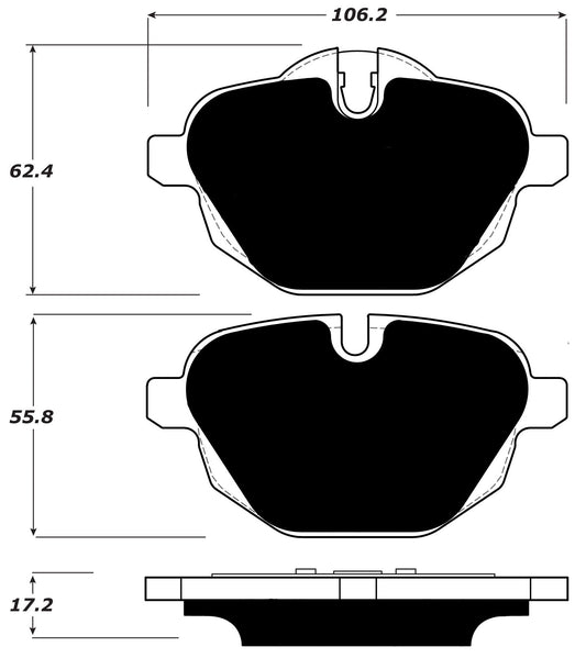 Porterfield Brake Pads for 2011 BMW 535i Sedan 330mm OD Rear Rotor