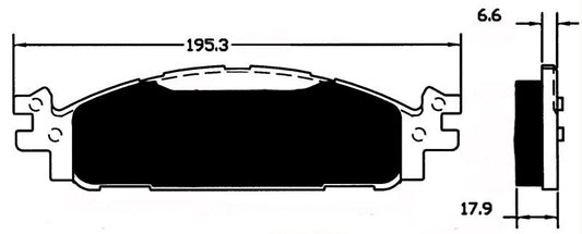 Porterfield Brake Pads for 2014 FORD FLEX
