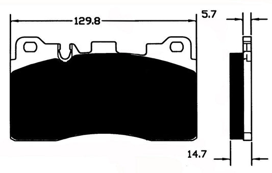 Porterfield Brake Pads for 2014 MERCEDES-BENZ CLS63 AMG - w/Ceramic Discs
