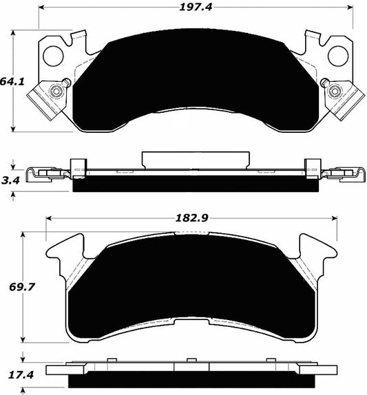 Porterfield Brake Pads for 1990 GMC Suburban 2500 4WD