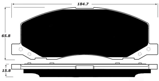 Porterfield Brake Pads for 2011 SAAB 9-5 17" 337mm Front Discs