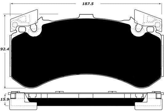 Porterfield Brake Pads for 2013 AUDI S6 - w/Iron Discs