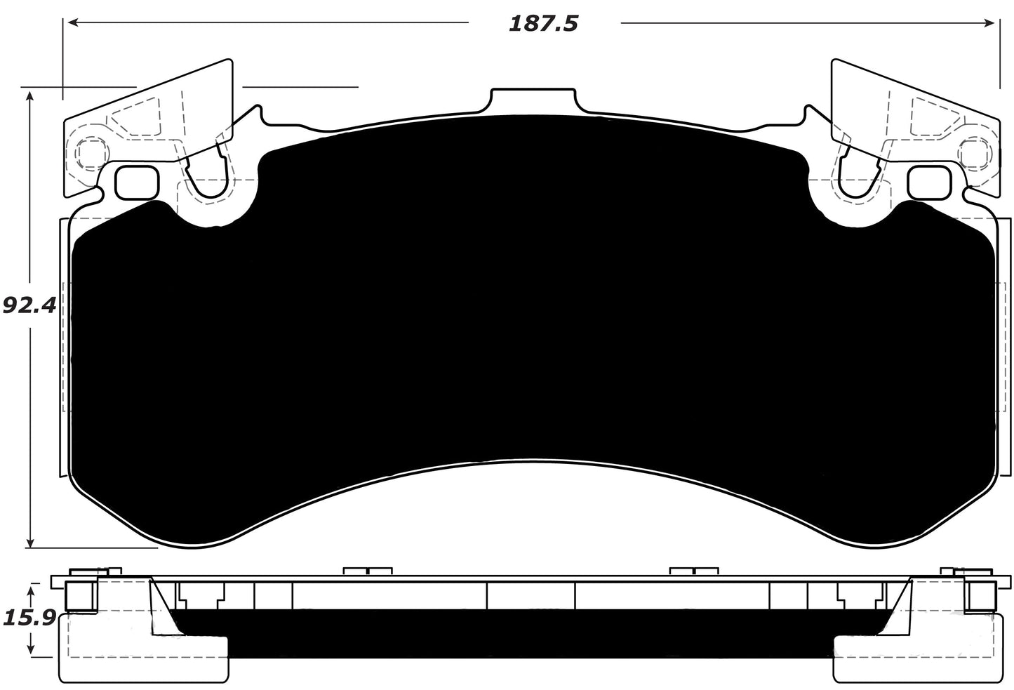 Porterfield Brake Pads for 2018 AUDI A7/A7 Quattro - Iron Discs w/400mm Front Discs