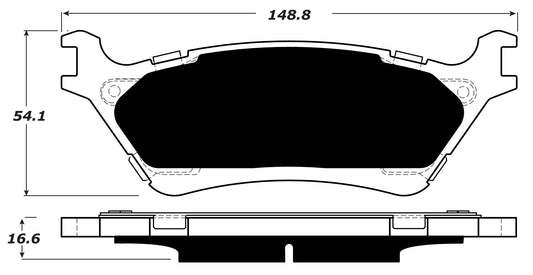 Porterfield Brake Pads for 2014 FORD F150 2WD