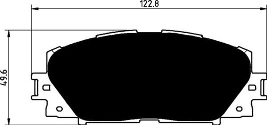 Porterfield Brake Pads for 2013 TOYOTA YARIS