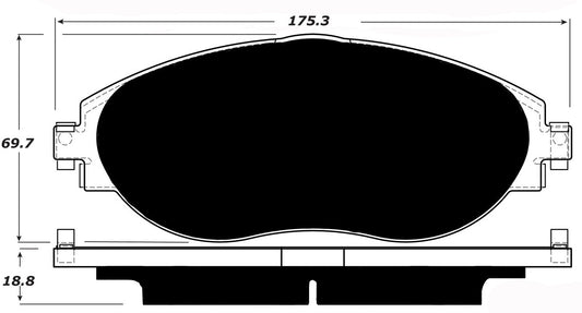 Porterfield Brake Pads for 2014 VOLKSWAGEN CC/Passat CC - 3.6L VR-6