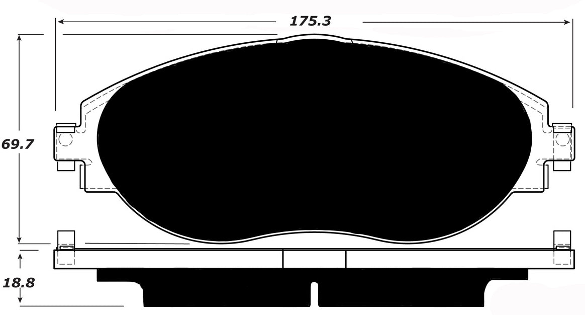 Porterfield Brake Pads for 2016 VOLKSWAGEN GOLF R