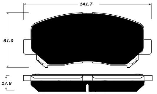 Porterfield Brake Pads for 2016 CHRYSLER 200 305mm Front Disc