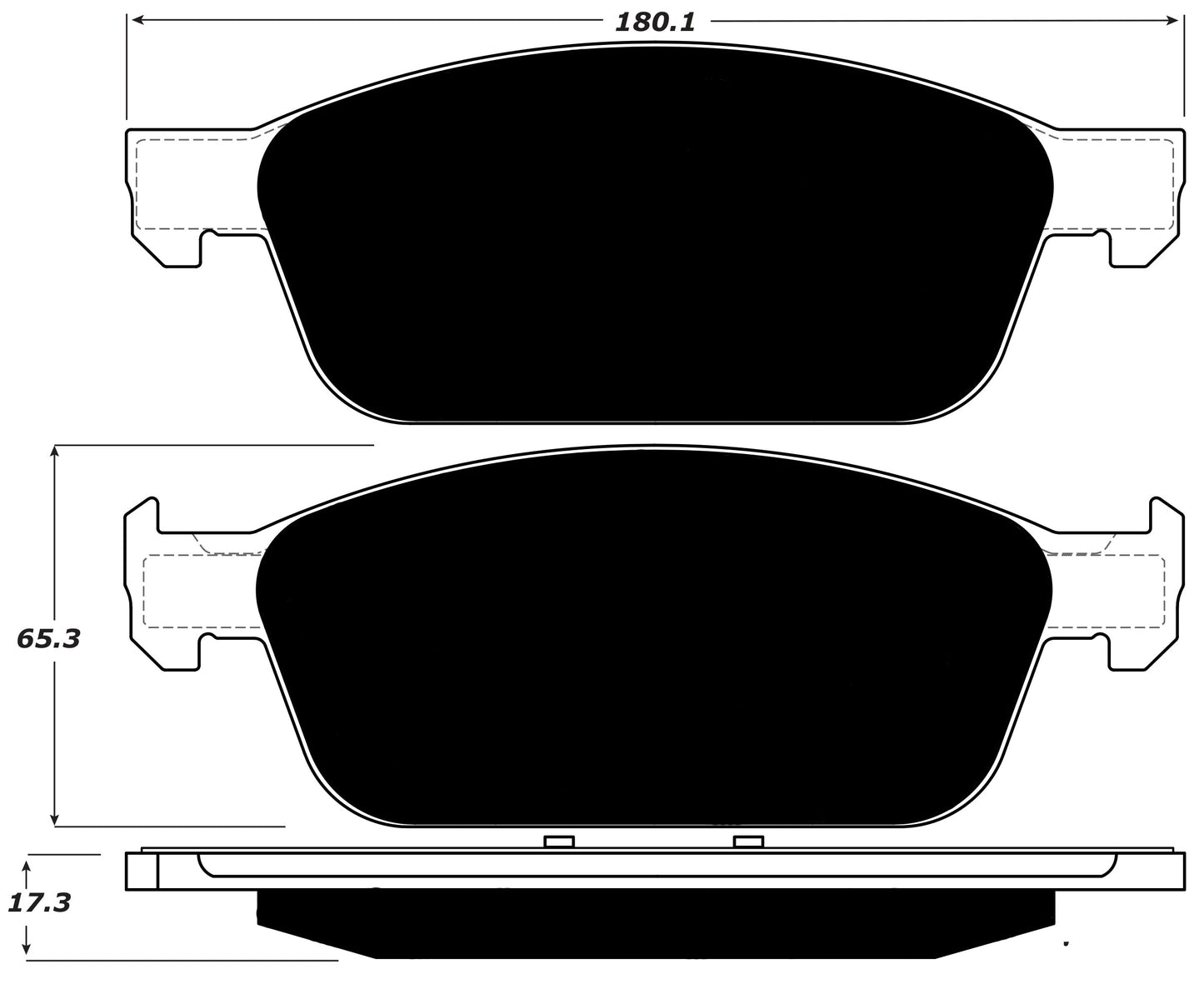 Porterfield Brake Pads for 2015 LINCOLN MKC