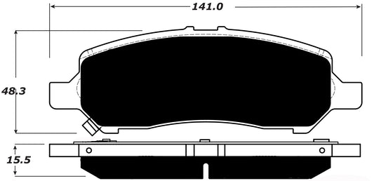 Porterfield Brake Pads for 2014 DODGE DART