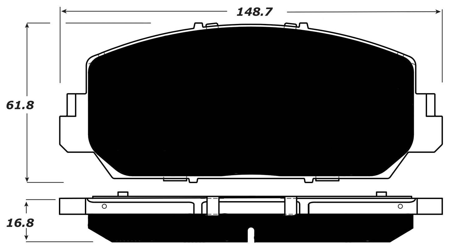 Porterfield Brake Pads for 2017 ACURA RDX