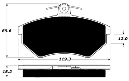 Porterfield Brake Pads for 1995 Volkswagen Jetta III GLi 4 Cyl R/DIsc