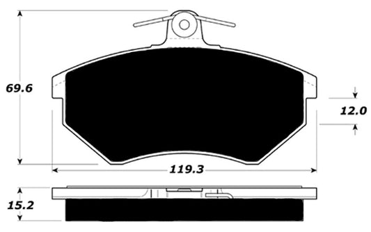 Porterfield Brake Pads for 1984 AUDI 4000S Quattro