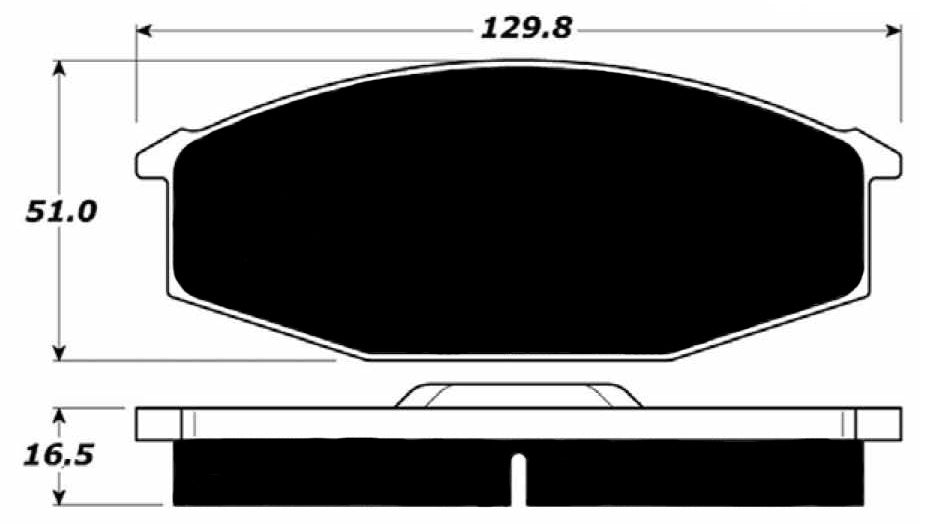 Porterfield Brake Pads for 1982 Nissan 280ZX Turbo