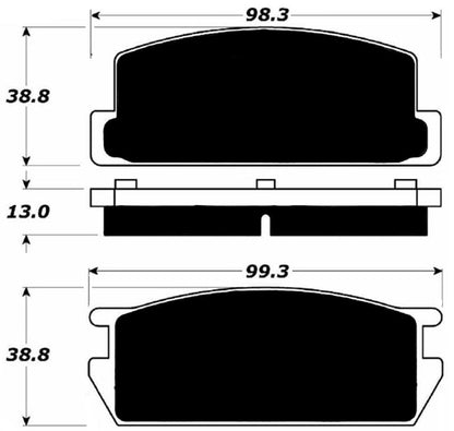 Porterfield Brake Pads for 1982 Mazda RX 7 R/Disc