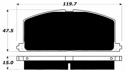Porterfield Brake Pads for 1984 Toyota Corolla Sedan