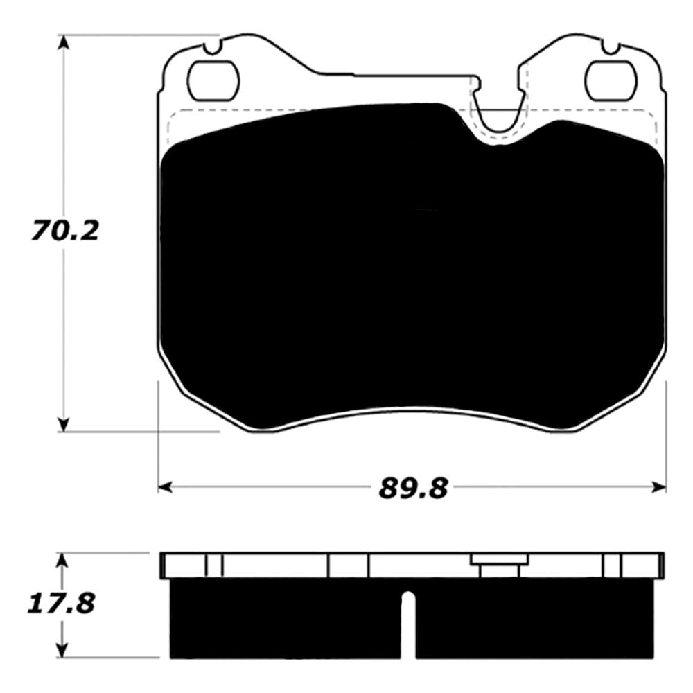 Porterfield Brake Pads for 1987 Mercedes-Benz 560 SL