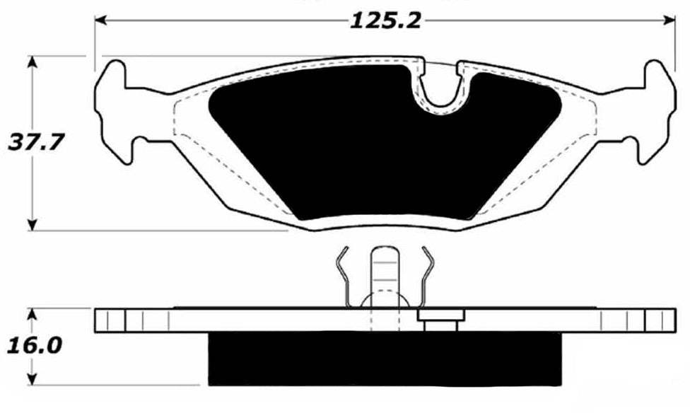 Porterfield Brake Pads for 1986 BMW 528E