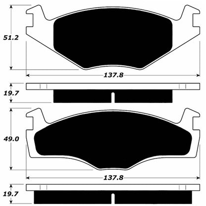 Porterfield Brake Pads for 1991 Volkswagen Jetta Diesel