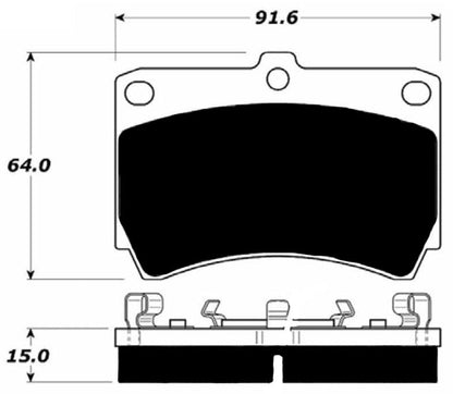 Porterfield Brake Pads for 1987 Mazda 323 R/Disc