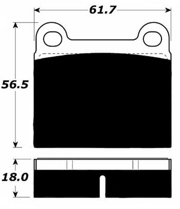Porterfield Brake Pads for 1976 Volkswagen Scirocco
