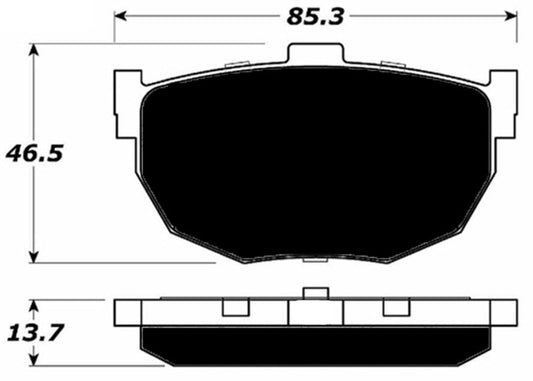 Porterfield Brake Pads for 2004 HYUNDAI TIBURON 6 Speed M/T