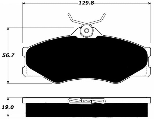 Porterfield Brake Pads for 1989 Volkswagen Vanagon