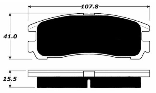 Porterfield Brake Pads for 2004 MITSUBISHI Galant V6
