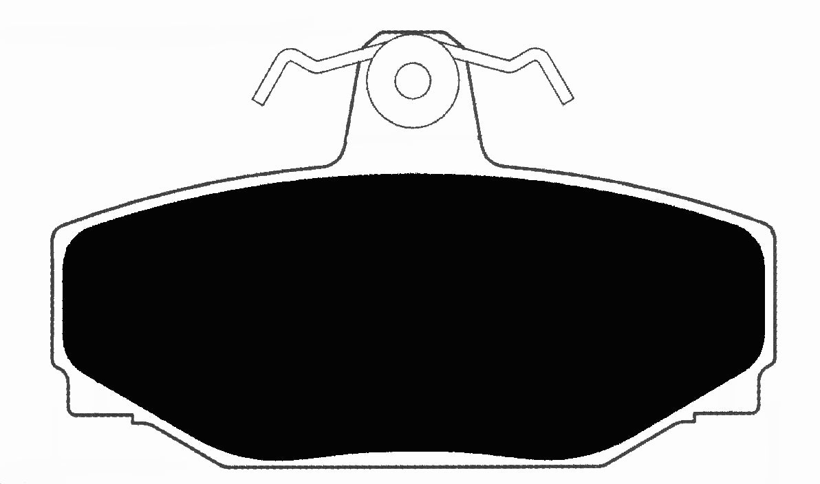 Porterfield Brake Pads for 2000 Volvo V70 XC AWD to ch 587441
