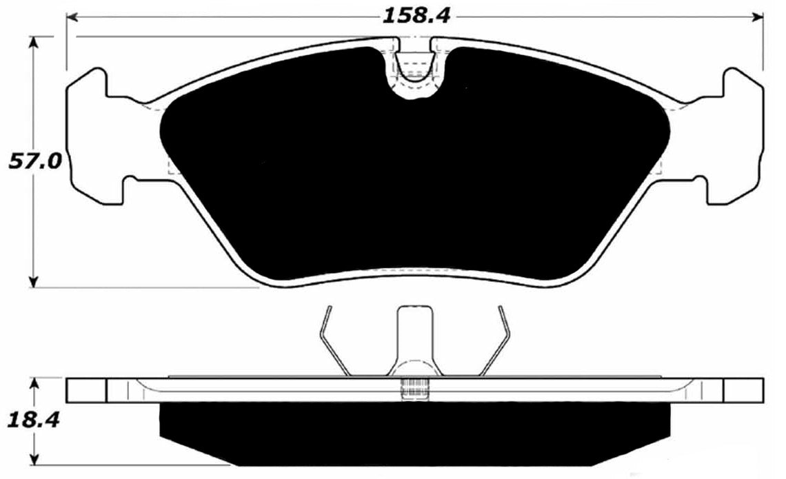 Porterfield Brake Pads for 1986 Ferrari 328 GTB