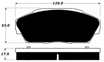 Porterfield Brake Pads for 1991 Honda Civic Sedan EX