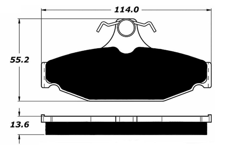 Porterfield Brake Pads for 1988 Pontiac Firebird Turbo