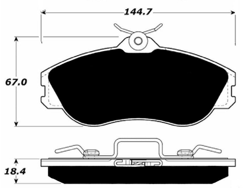 Porterfield Brake Pads for 1991 AUDI Coupe Quattro