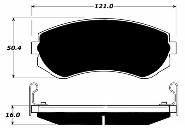 Porterfield Brake Pads for 1993 Nissan 240sx w/o ABS