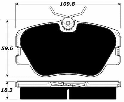 Porterfield Brake Pads for 1985 Mercedes-Benz 190E 2.3L 16V